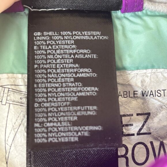 The North Face Snow Pants Girls Medium 10/12 Purple HyVent EZ Grow Ski - Picture 12 of 16